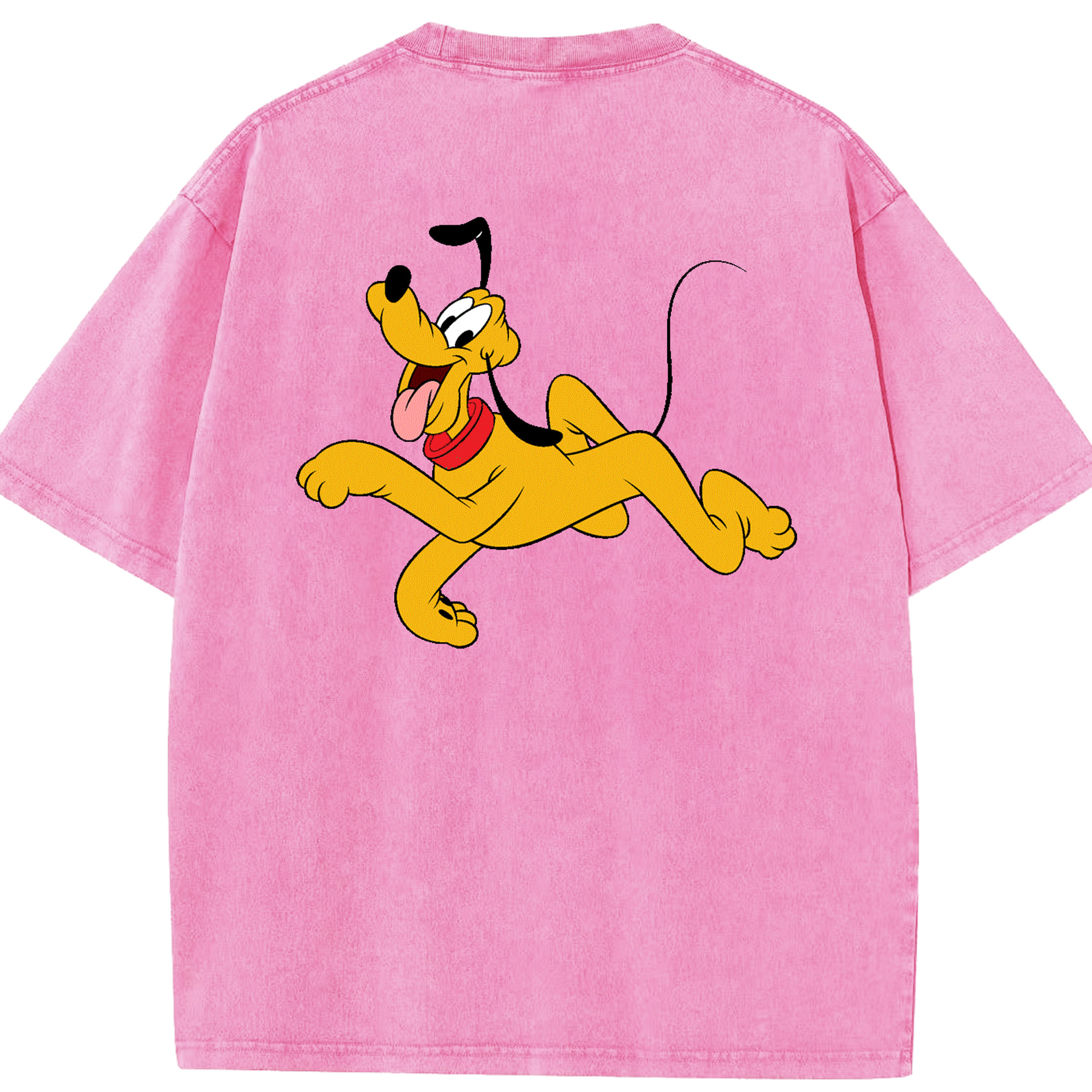 （画像用） ミッキーマウス Mickey Mouse 綿100% ヴィンテージ風 半袖Tシャツ（背面プリント）